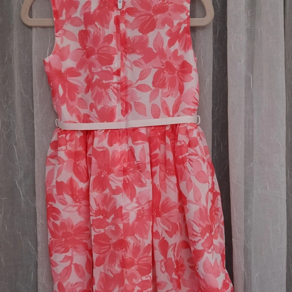 Carter's Peach Floral Twirly Dress, Size 24mons, EUC
